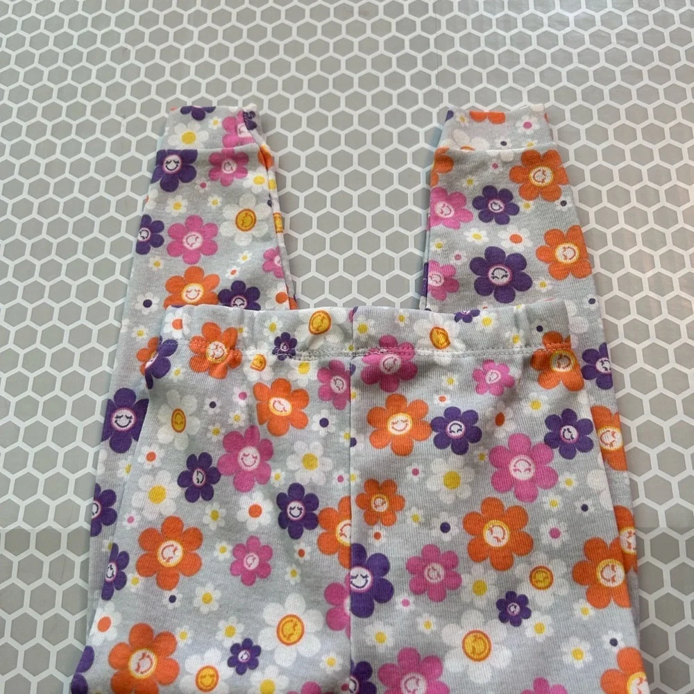 Kidgets Orange, Pink & Purple Floral Pajama Set